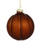 Northlight Basketball Glass Christmas Hanging Ornament - 3.5" - Orange and Black